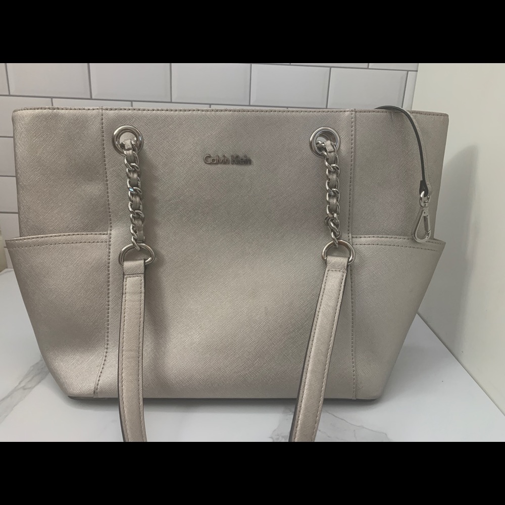 Silver Calvin Klein Purse